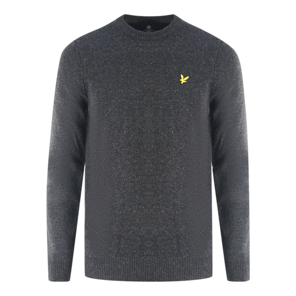 Lyle Scott Lambswool Knitted Dark Grey Sweater